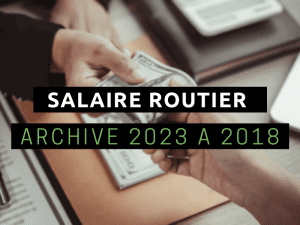 salaire routier